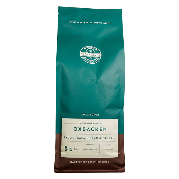 Björklunds Kaffe Oxbacken EKO – Mild mörkrost med fruktig balans - Barista och Espresso