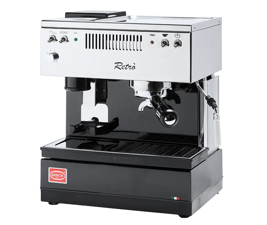Quick Mill Retrò - Συμπαγής ρετρό μηχανή Espresso με μύλο - Barista και Espresso