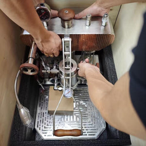 Aleman 6S ναυαρχίδα Dual Boiler μηχανή με μοχλό | Τεχνολογία κορεσμένης ομάδας