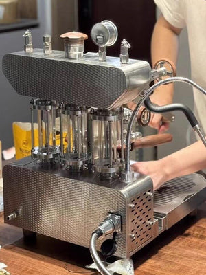 Aleman 6S ναυαρχίδα Dual Boiler μηχανή με μοχλό | Τεχνολογία κορεσμένης ομάδας