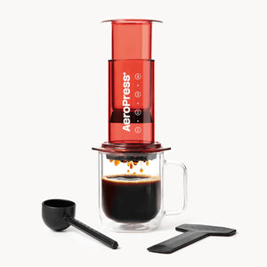 Διάφανη κόκκινη AeroPress