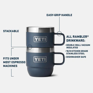 Στοίβαζομενο Ποτήρι Rambler 177ml 2τμχ - Λευκό YETI