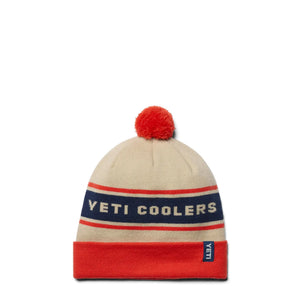Pom Beanie Λευκό / Πορτοκαλί YETI