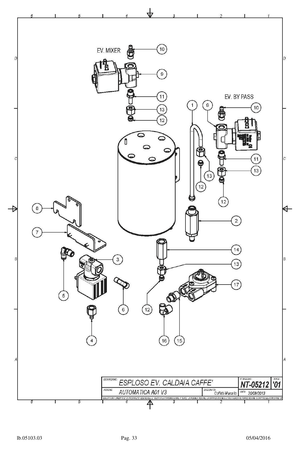 Carimali Magnetventil 3-vägs 1/8" 230V - Reservdel OEM nummer: 96.05511.00.23