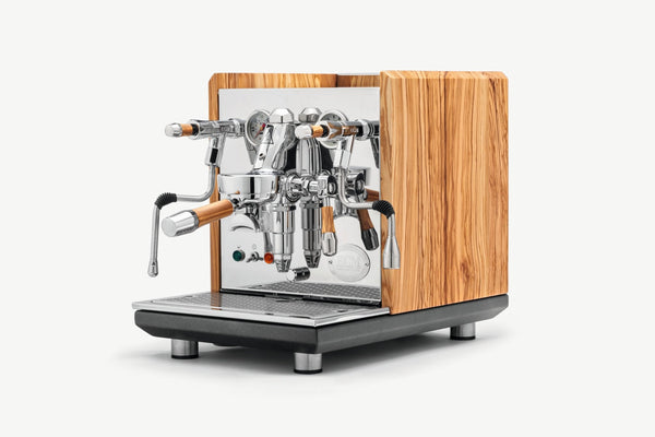 Custom sidopaneler för ECM Synchronika-Custom trä-Wiedemann Manufuktur-Olive-Barista och Espresso